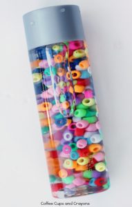 Rainbow Button Sensory Bottle