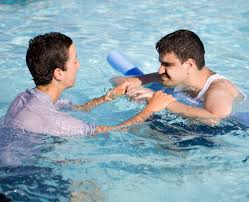 Swimming therapy for autistic children