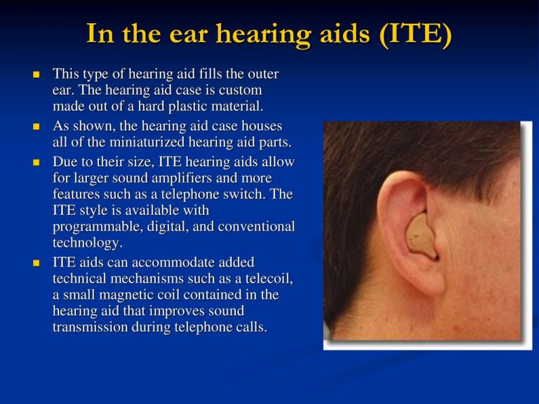 ITE (In The Ear) Hearing Aids Best Features And Benefits